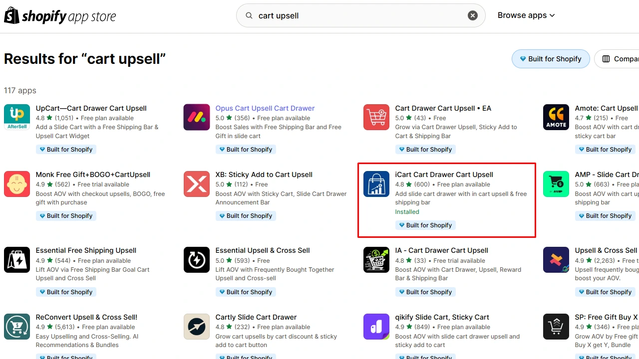 Shopify Upsell Apps List