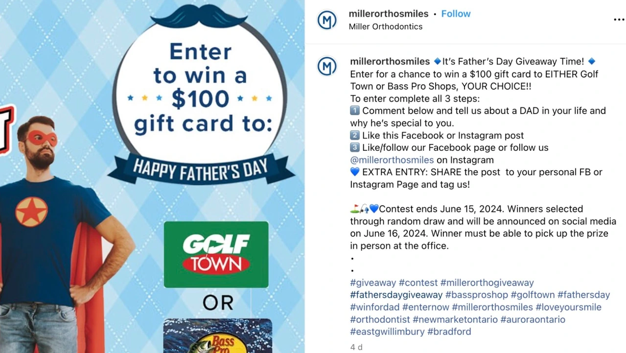 Father's Day giveaway contest