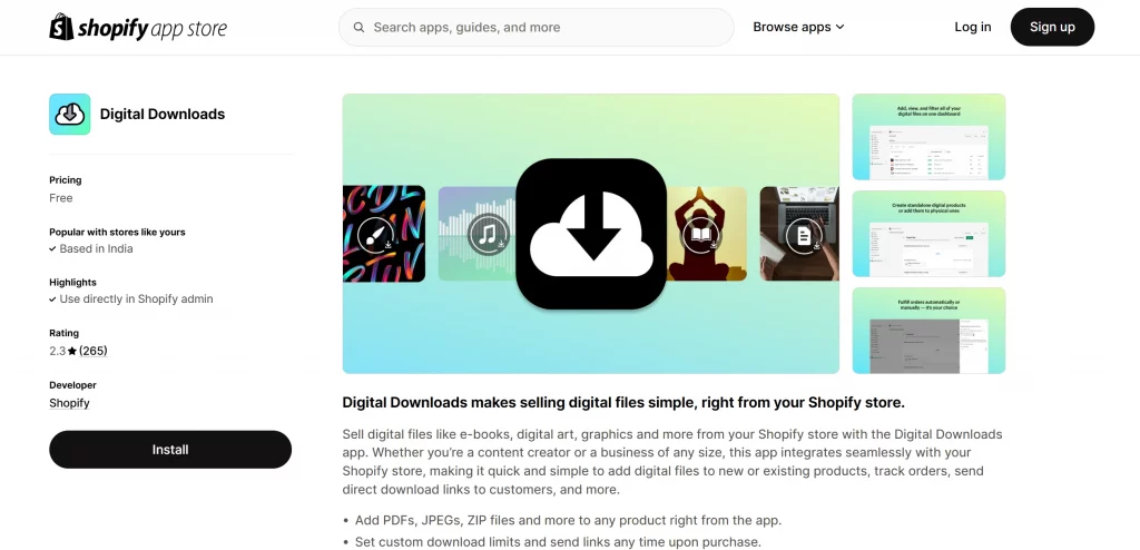 Digital Downloads
