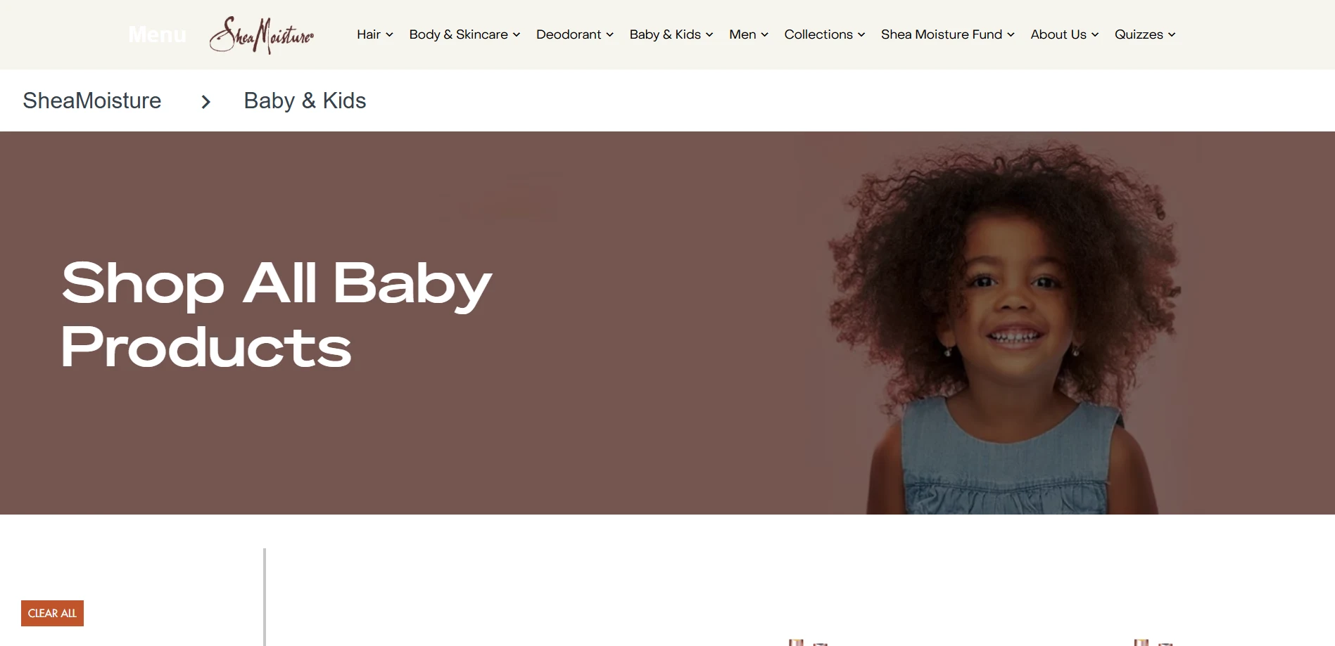 SheaMoisture is a hair brand providing hair products on Shopify