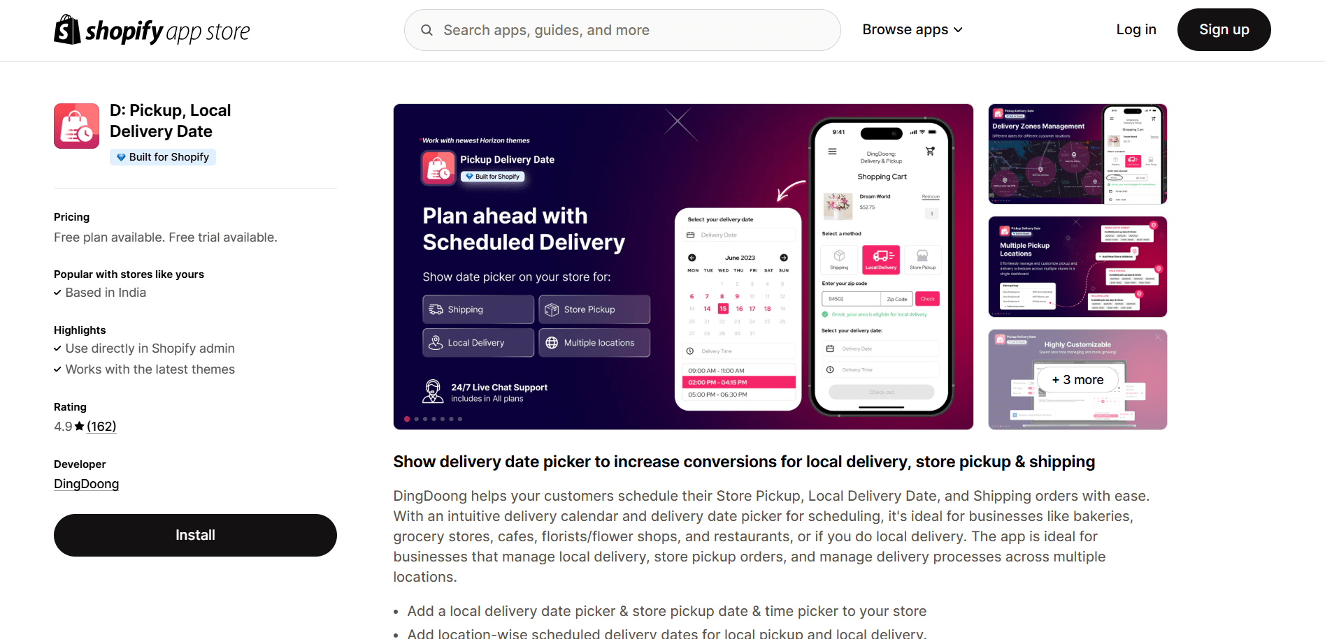 D: Local Delivery Date