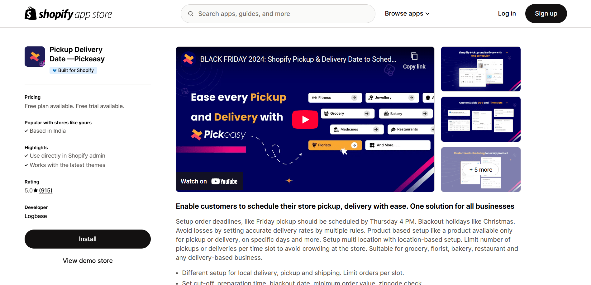 Pickeasy – Pickup Delivery Date