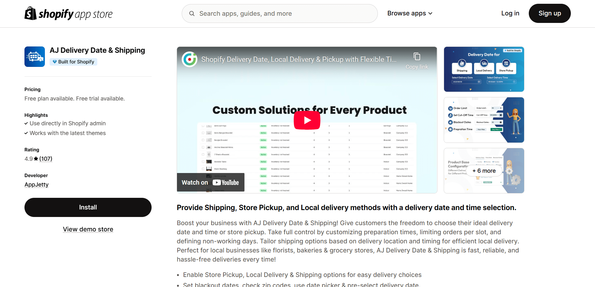 AJ Delivery Date and Shipping
