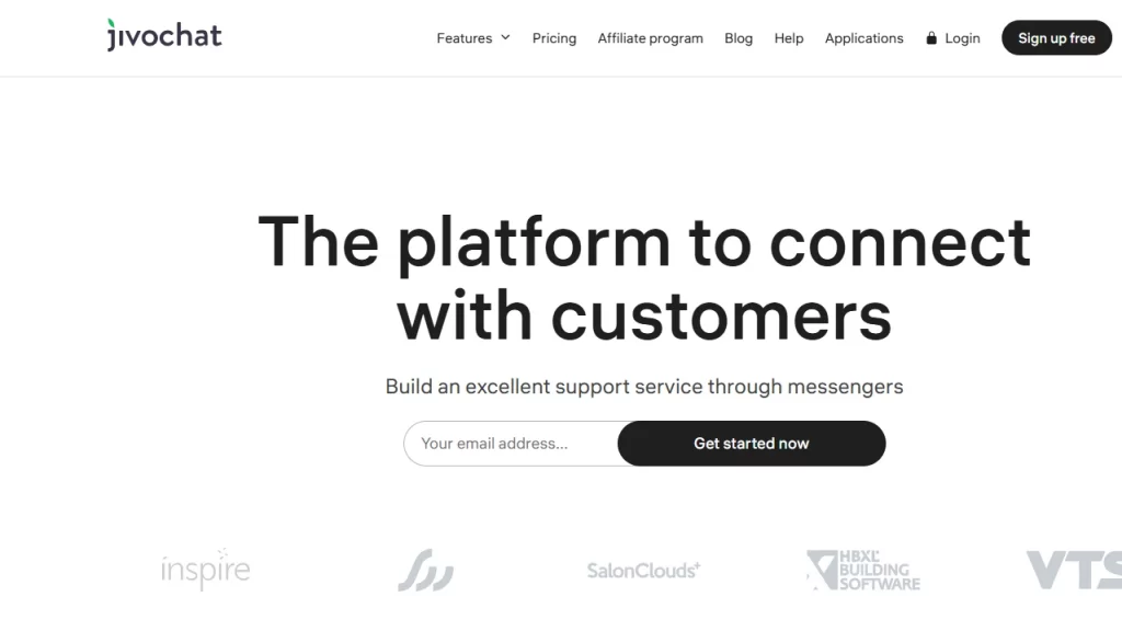 Jivochat AI chatbot interface for ecommerce live chat and customer support
