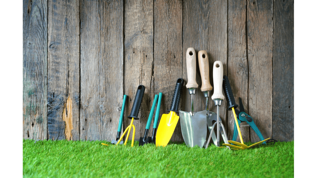 A selection of wholesale lawn and garden equipment, featuring pruning and a shears