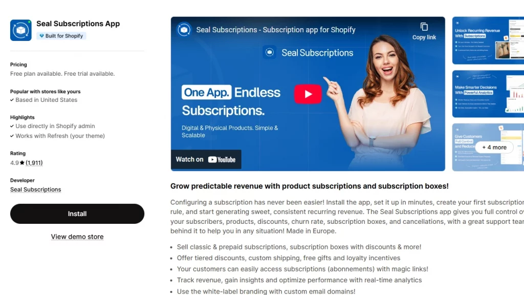 Seal Subscription App