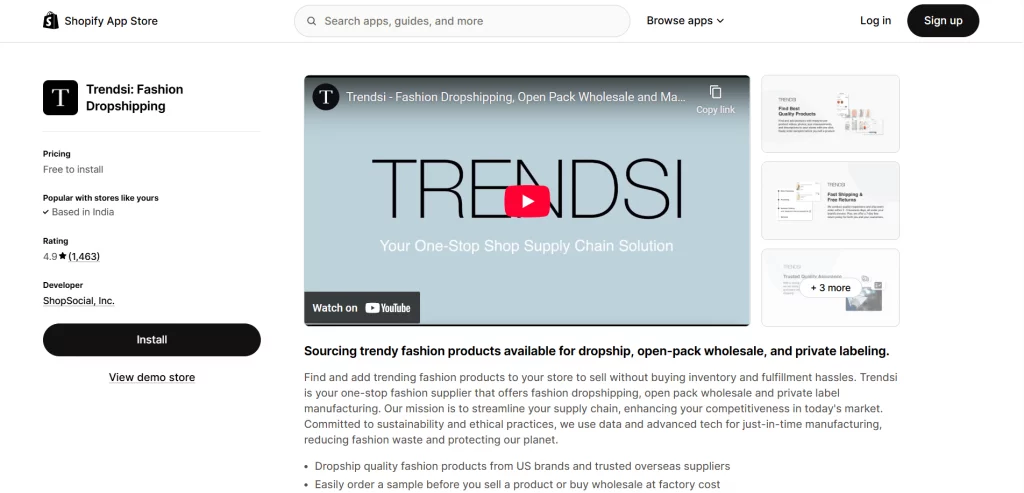 Trendsi: Fashion Dropshipping