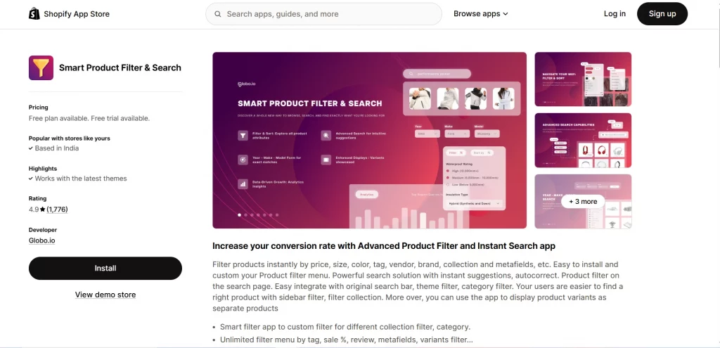 Smart Product Filter & Search