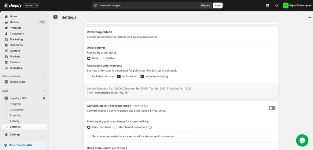  Rewardable Order Elements