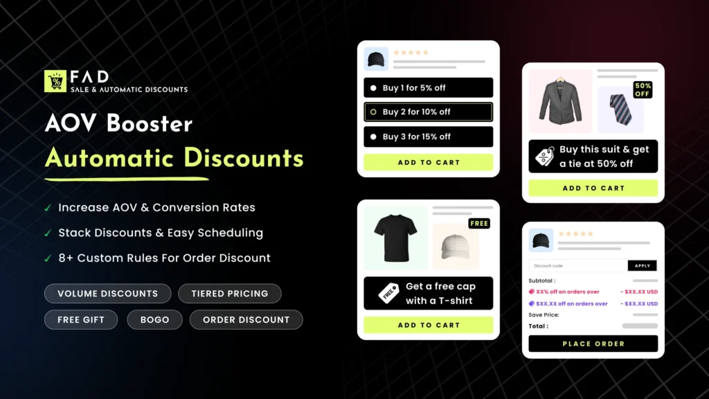 FAD - Automatic Discounts Shopify app FAD - Automatic Discounts Shopify app
