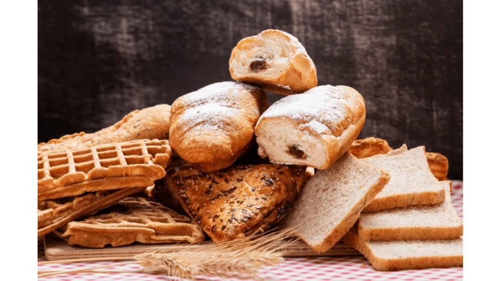 Bakery food items.