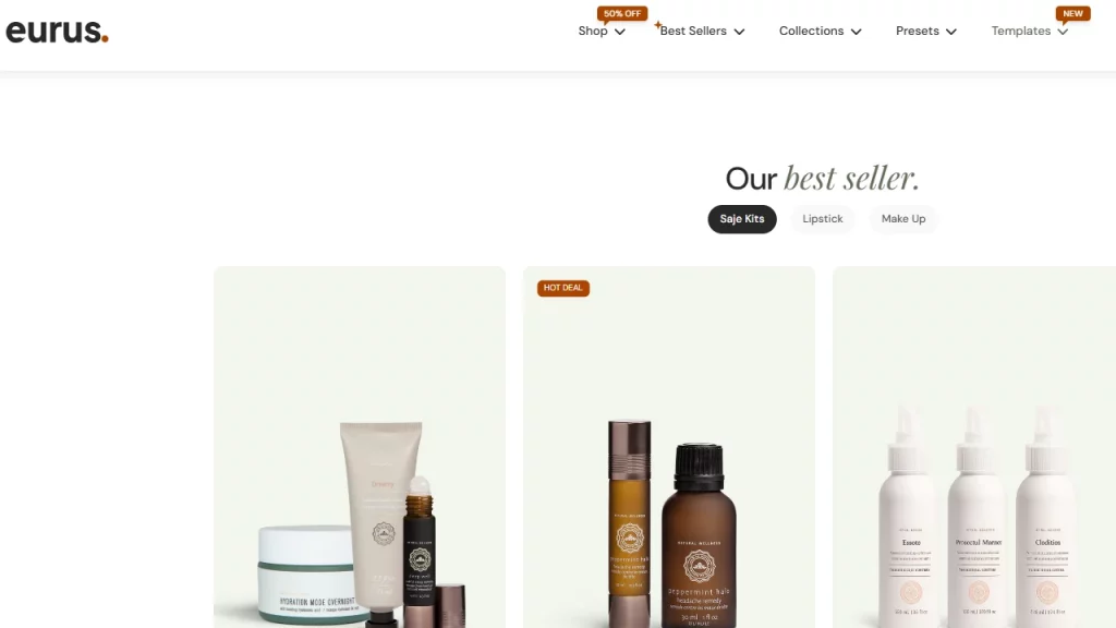 Demo page for Eurus, the Shopify theme for dropshipping stores. 