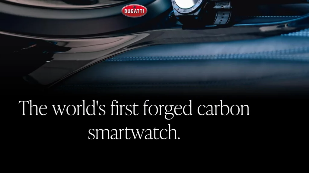 Homepage of Bugatti Smartwatches, the brand using the Impact Shopify Theme. 