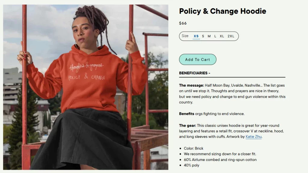 An example of lifestyle photography from The Outrage.