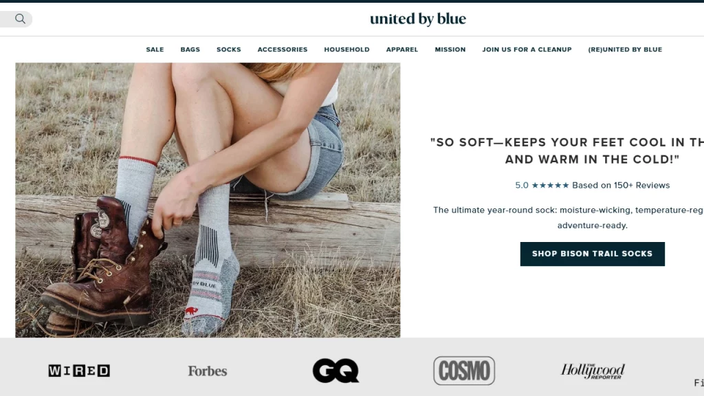 An example of a scale shot from United by Blue.