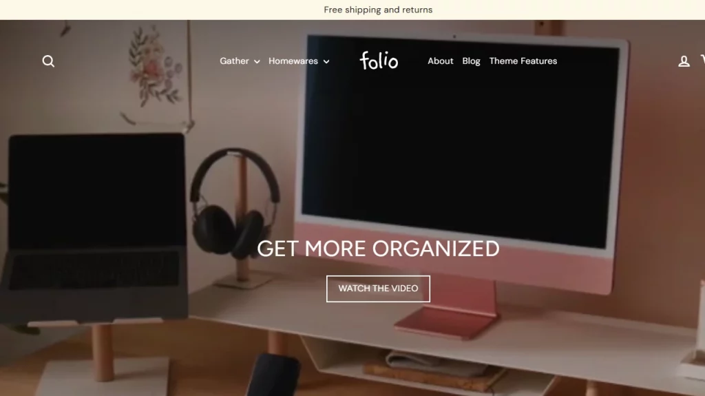 Memo - One of the presets of the Motion Shopify theme. 