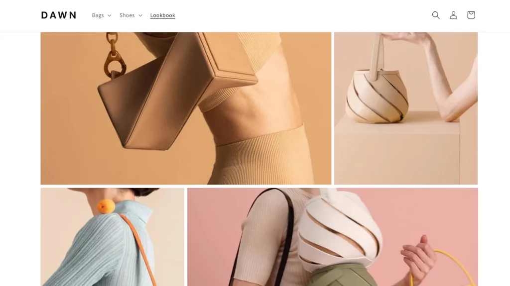 A demo lookbook of Dawn Shopify theme. 