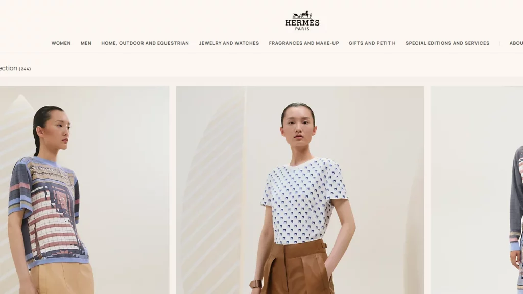 A design of a lookbook for Hermes, the global fashion brand. 