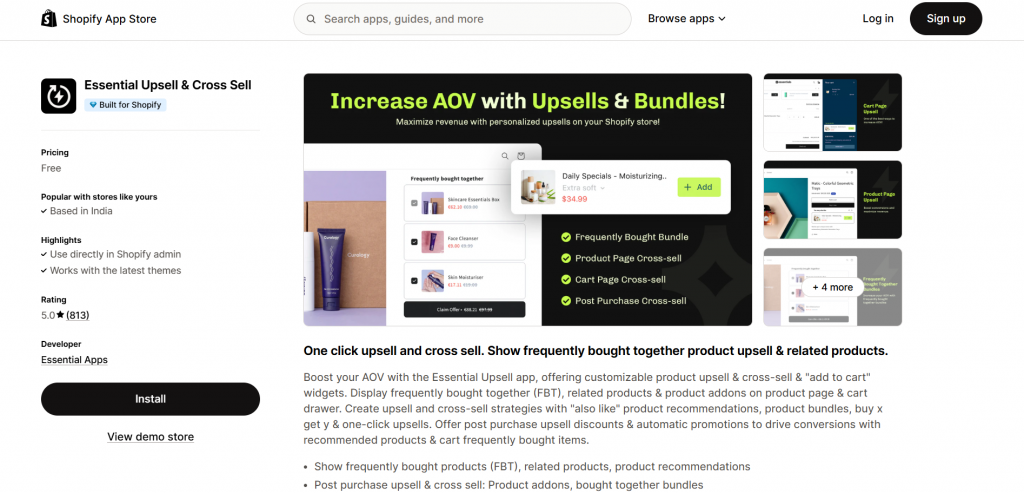 Essential Upsell & Cross Sell