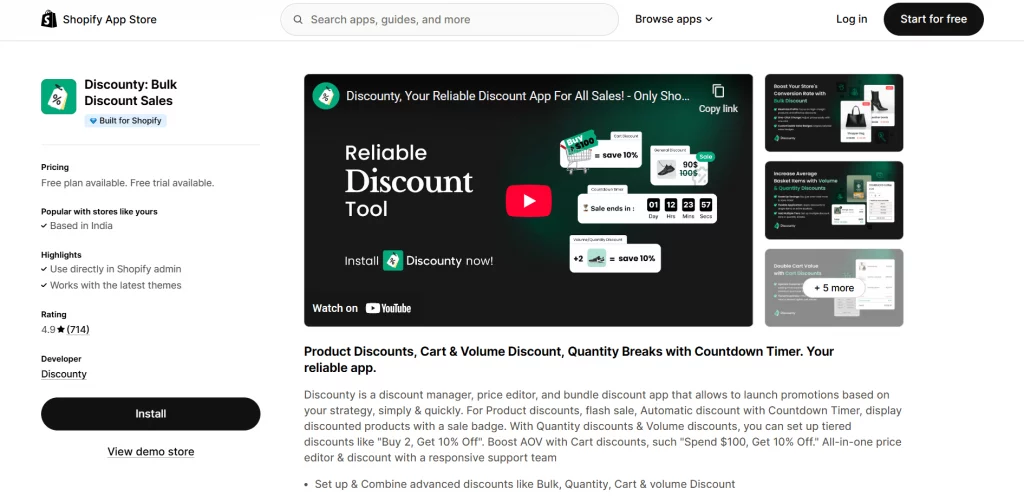 Discounty: Bulk Discount Sales
