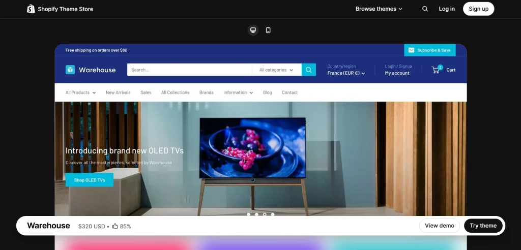 Warehouse Shopify Theme