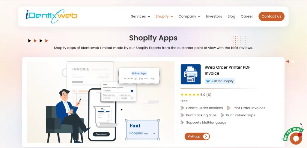 Shopify apps portfolios