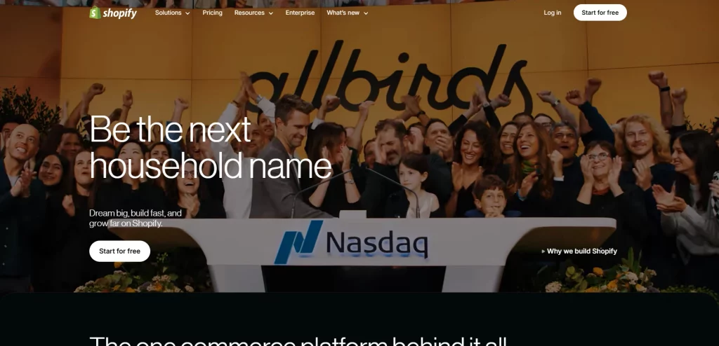 Shopify platform