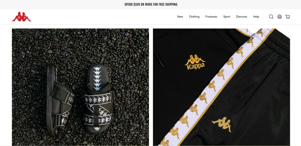 impulse shopify theme example  page one