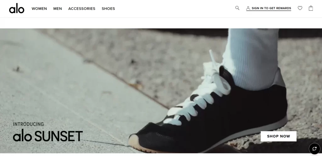 "Alo" Shopify clothing store
