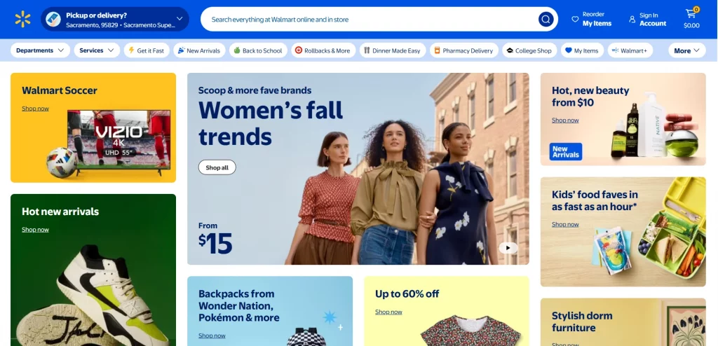 Walmart example of omnichannel retailing