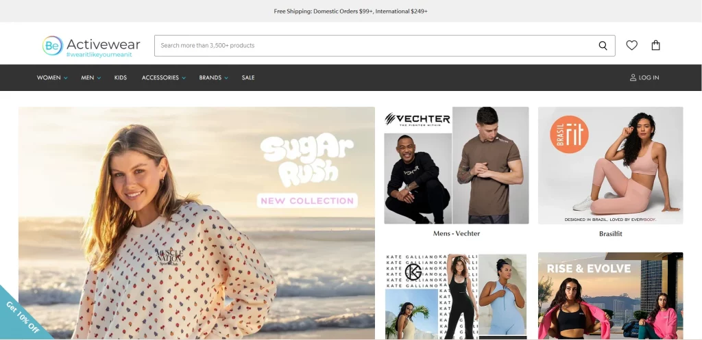 Be Activewear Shopify Dropshipping Store 