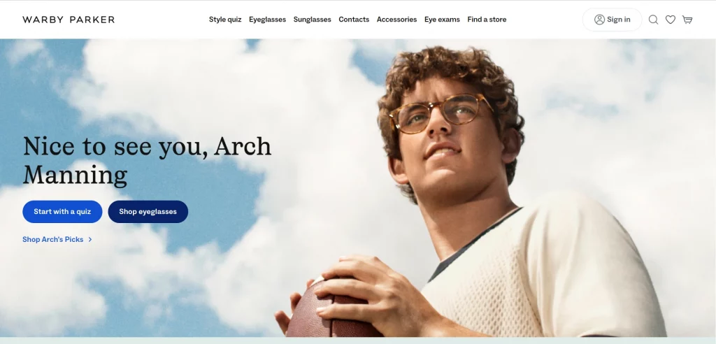 Warby Parker store