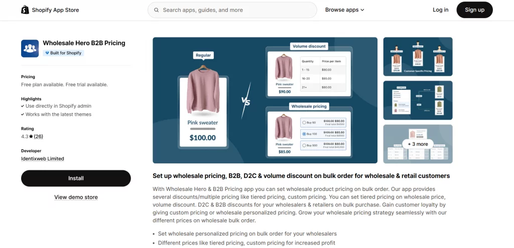 Wholesale Hero – B2B Pricing