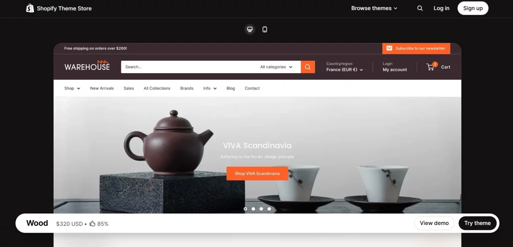 Wood Layout Shopify Theme