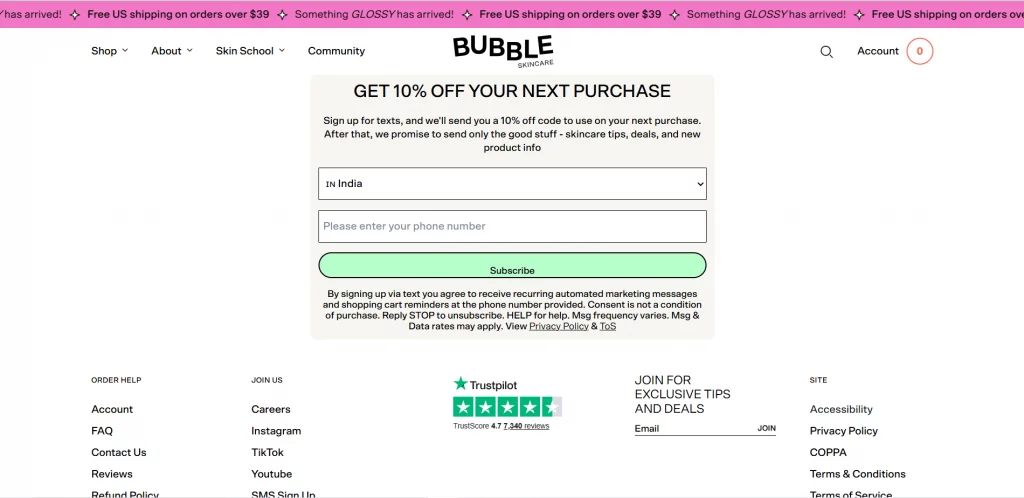 Newsletter Signup Discount
