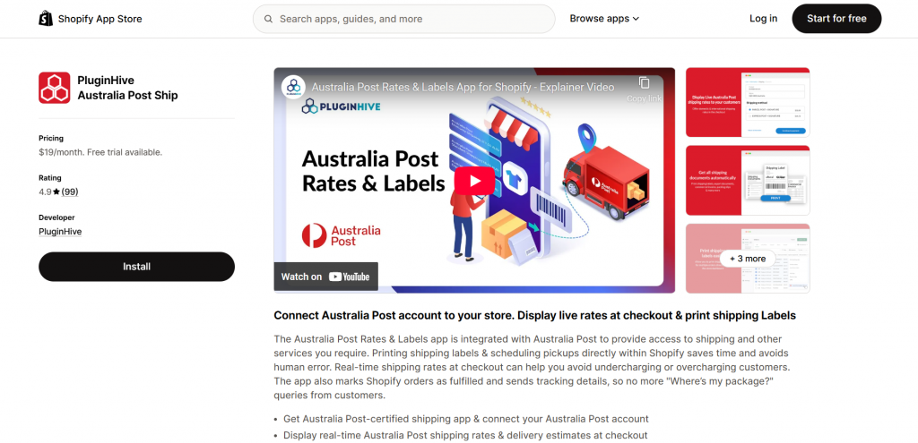 PluginHive Australia Post Ship