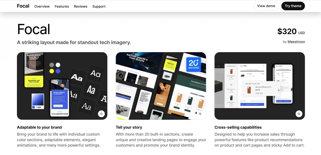 Shopify Focal Theme