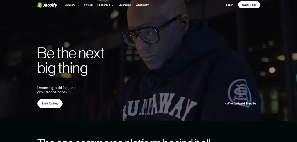 Shopify website