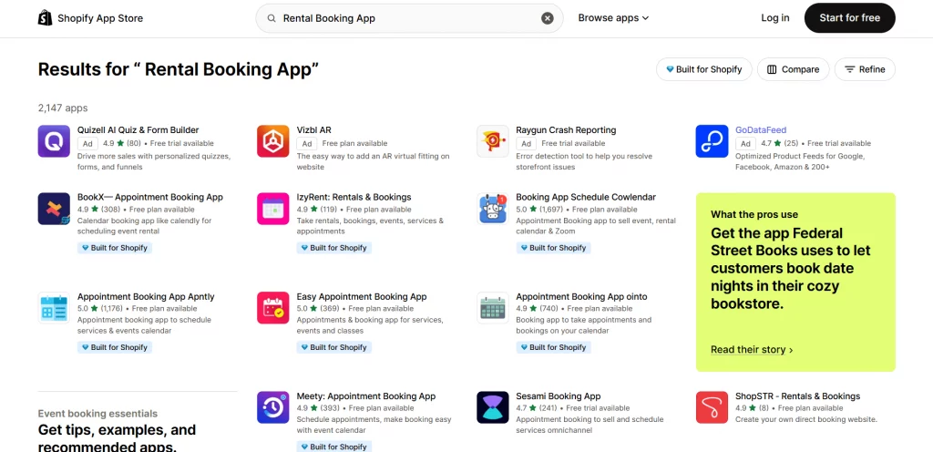 Rental Booking App