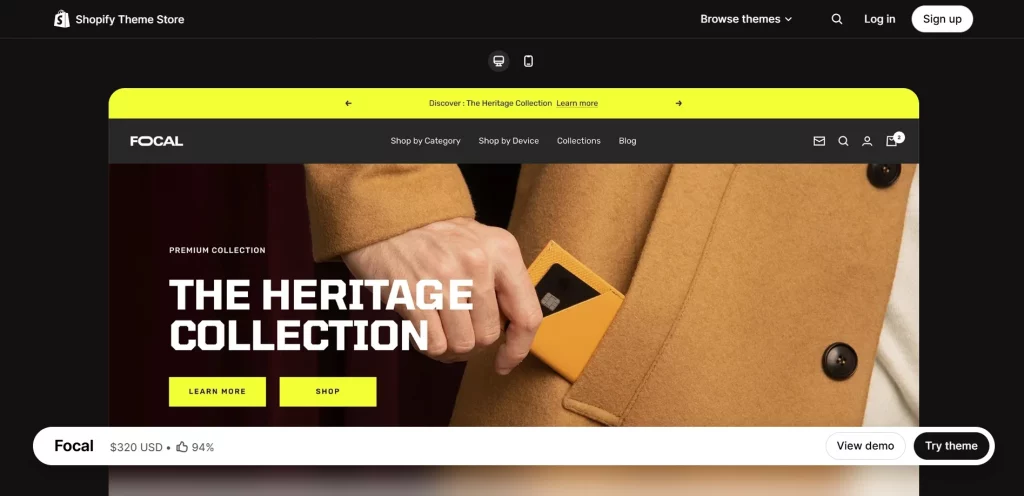 Focal Shopify Theme