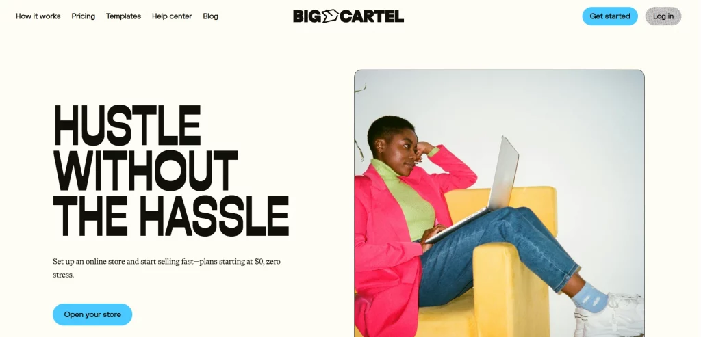 Big Cartel page