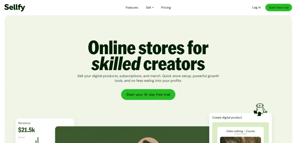 Sellfy website