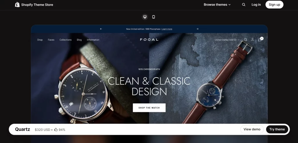 Quartz Shopify Theme