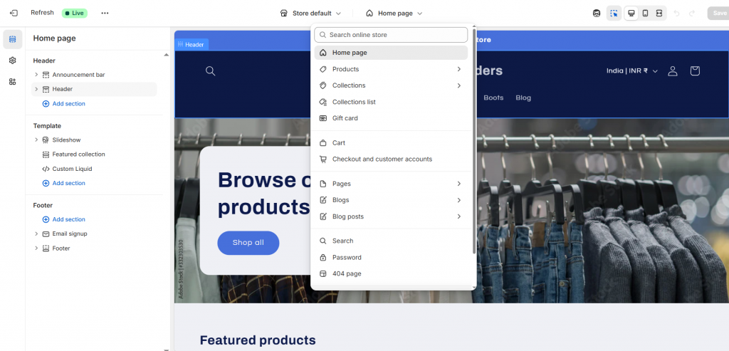 Theme Editor to change layout, text, and design