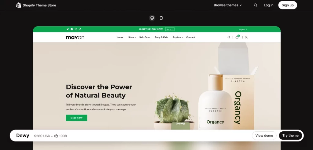 Dawy shopify theme