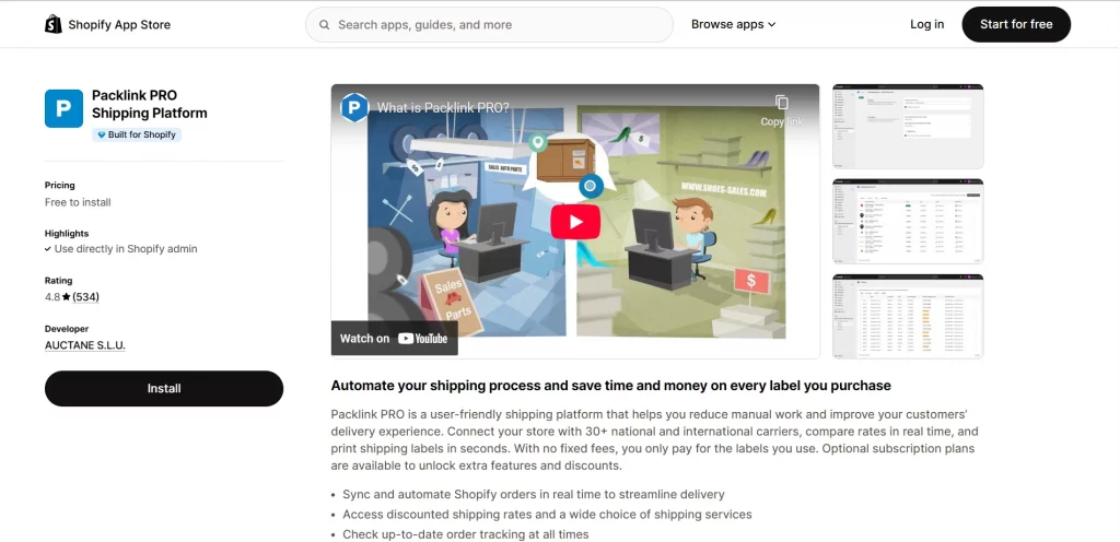 Packlink PRO Shipping Platform