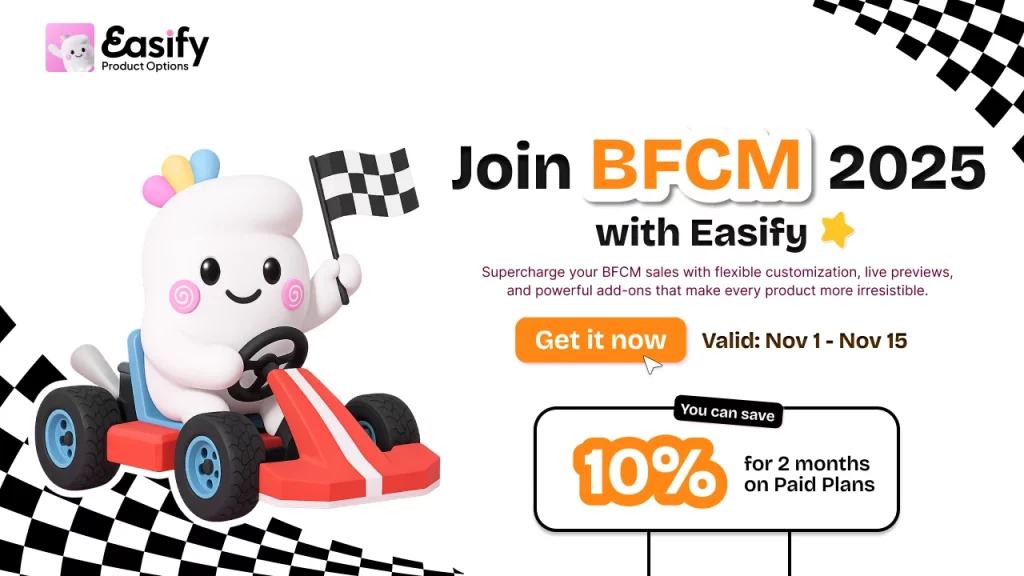 Easify Product Options, the Black Friday Shopify app