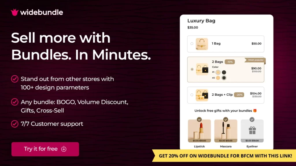 Widebundle - The bundling Shopify app
