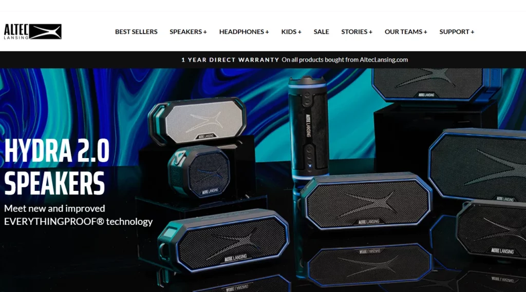 Altec Lansing, the Shopify electronics store Altec Lansing, the Shopify electronics store
