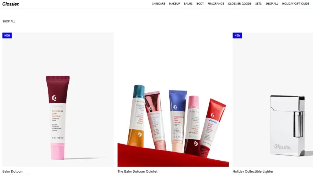 Glossier, the Shopify beauty store Glossier, the Shopify beauty store